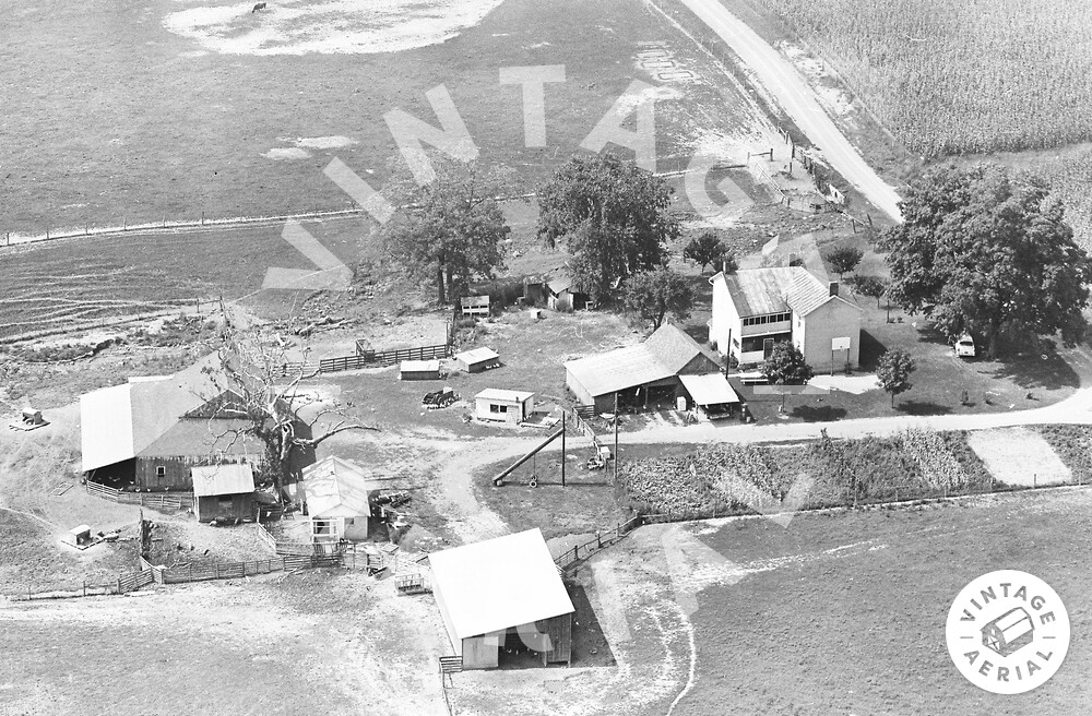 Vintage Aerial Ohio Ross County 1963 16DRO35