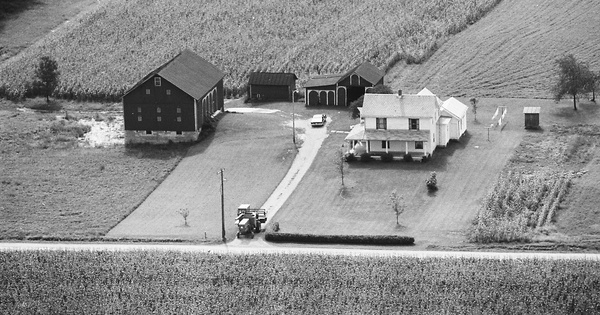 Vintage Aerial photo from 1977 in Morrow County, OH