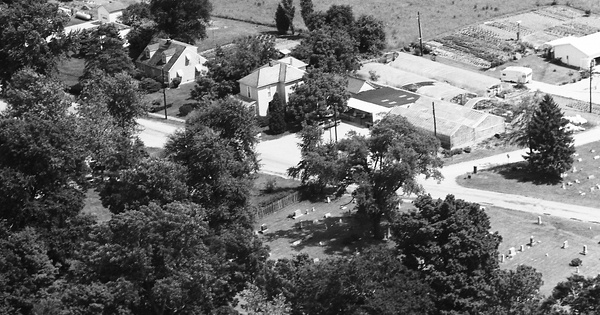 Vintage Aerial photo from 1974 in Carroll County, IN