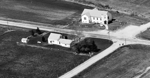Vintage Aerial photo from 1984 in Cass County, IN