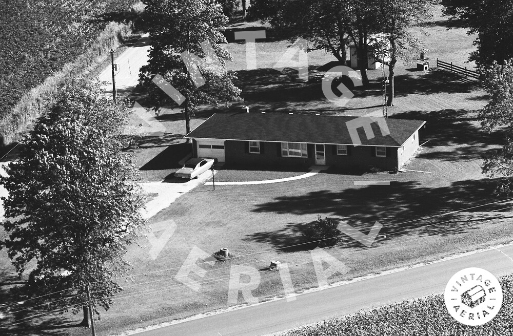 Vintage Aerial Indiana Clinton County 1973 67TCL24