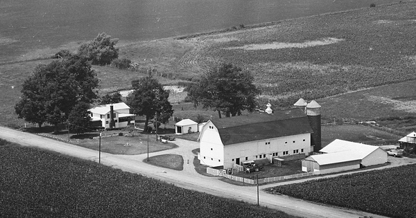 Vintage Aerial photo from -1986 in Livingston County, NY