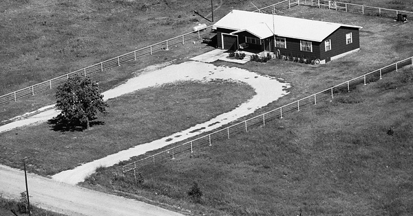 Vintage Aerial photo from 1987 in Garvin County, OK