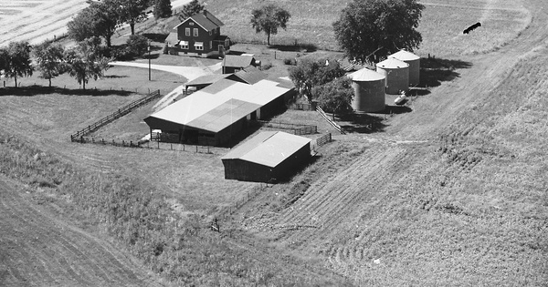 Vintage Aerial photo from 1978 in Vermilion County, IL