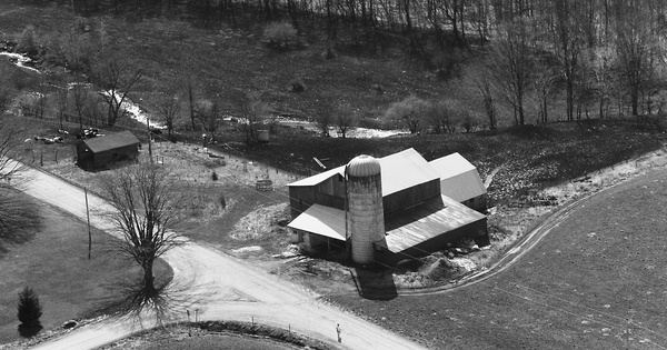 Vintage Aerial photo from 1998 in Crawford County, PA