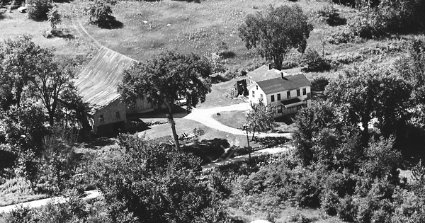 Vintage Aerial photo from 1967 in Oxford County, ME