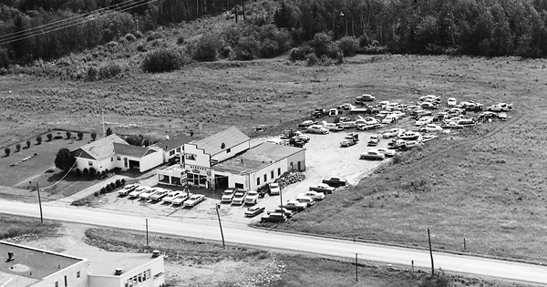 Vintage Aerial photo from 1965 in Aroostook County, ME