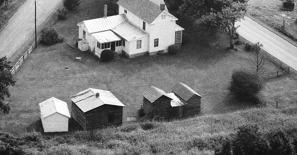 Vintage Aerial photo from 1989 in Cumberland County, VA