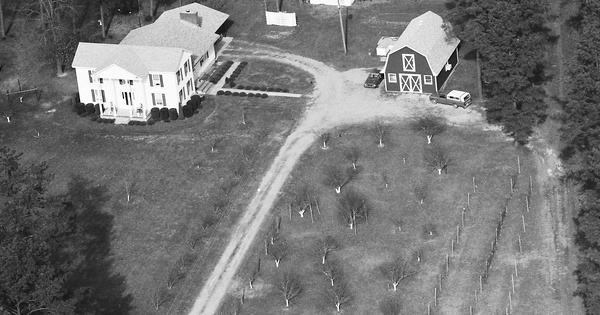 Vintage Aerial photo from 1990 in Hertford County, NC