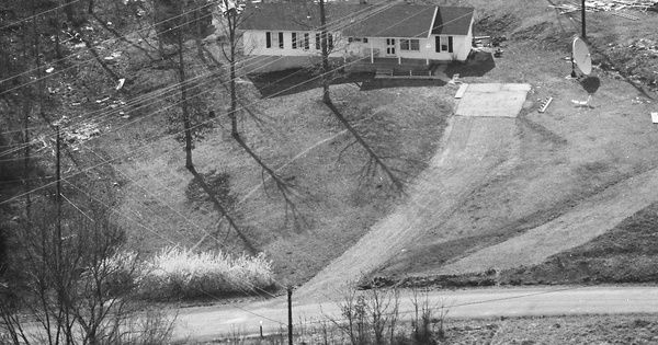 Vintage Aerial photo from 1985 in Franklin County, VA