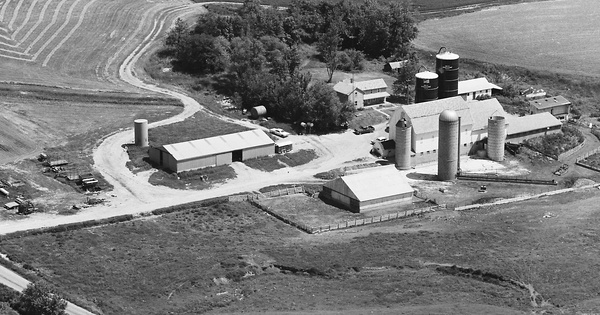 Vintage Aerial photo from 1978 in Lafayette County, WI