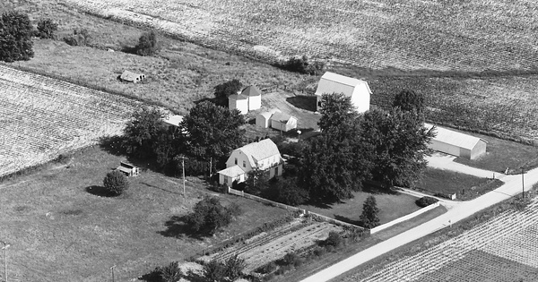 Vintage Aerial photo from 1966 in Putnam County, IL