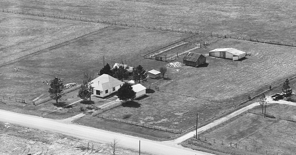 Vintage Aerial photo from 1983 in Hunt County, TX