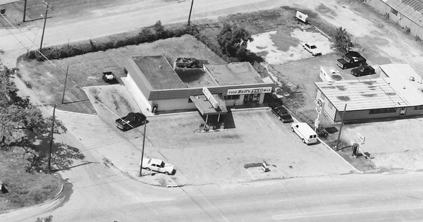 Vintage Aerial photo from 1985 in Hardin County, TX
