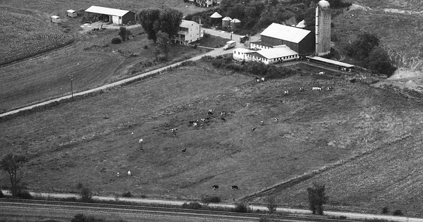Vintage Aerial photo from 1991 in Huntingdon County, PA