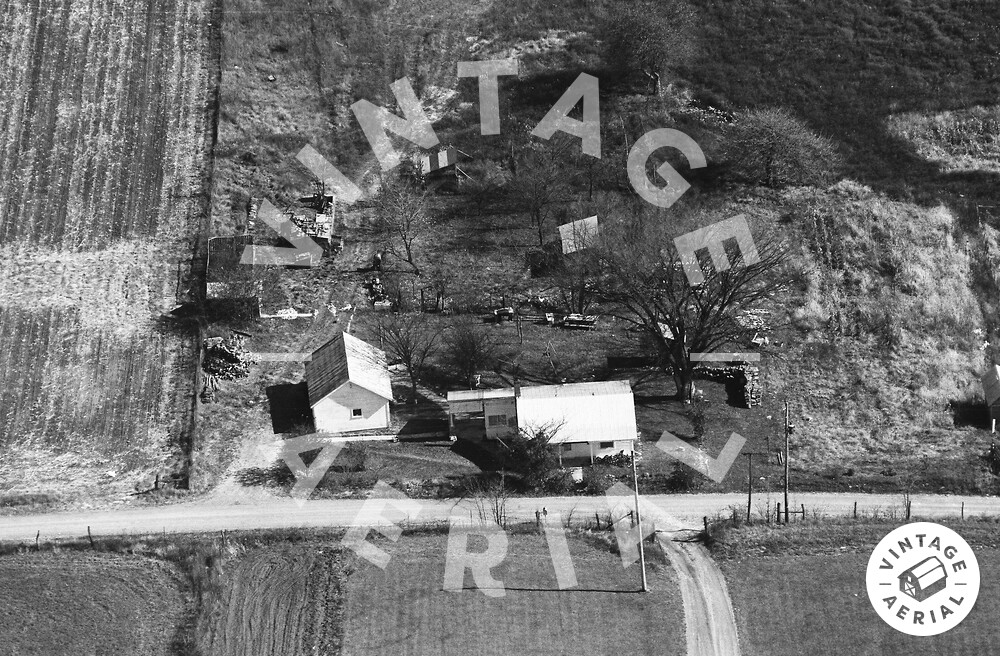 Vintage Aerial Indiana Franklin County 1976 6EFR3