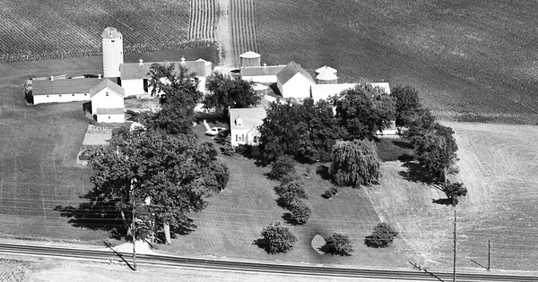 Vintage Aerial photo from 1965 in DuPage County, IL