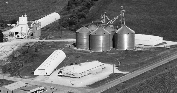 Vintage Aerial photo from 1981 in Louisa County, IA