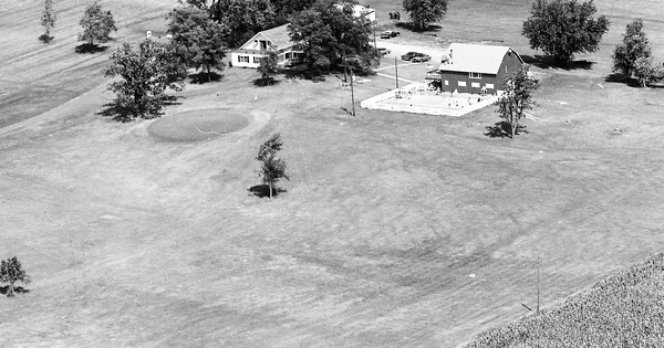 Vintage Aerial photo from 1976 in Linn County, IA