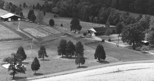 Vintage Aerial photo from 1983 in Allen County, KY
