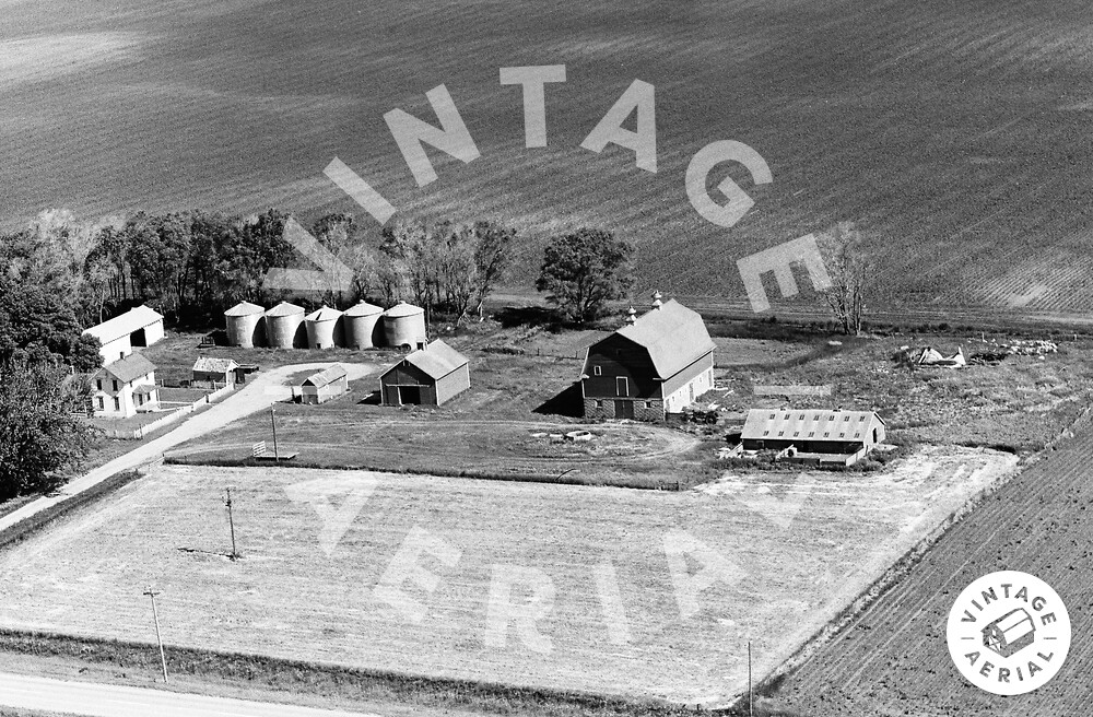 Vintage Aerial Iowa Emmet County 1971 4IEM24