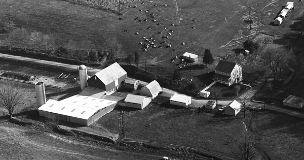 Vintage Aerial photo from 1967 in Frederick County, MD
