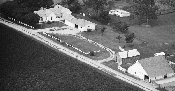 Vintage Aerial photo from 1987 in Madison County, IN