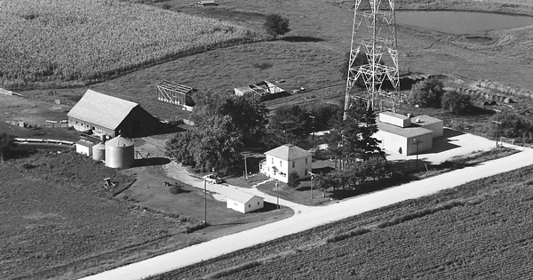 Vintage Aerial photo from 1981 in Adair County, IA