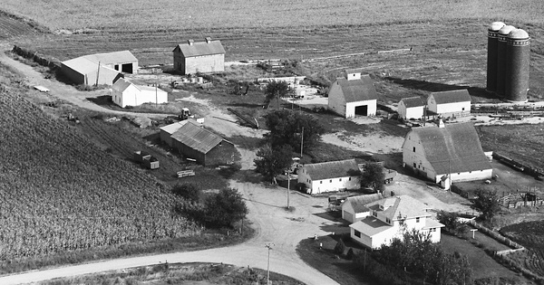 Vintage Aerial photo from 1981 in Carroll County, IA