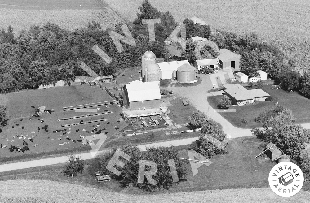 Vintage Aerial Iowa Cherokee County 1997 10UCH8