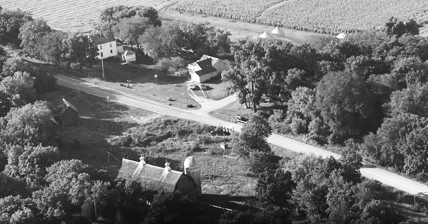 Vintage Aerial photo from 1974 in Renville County, MN