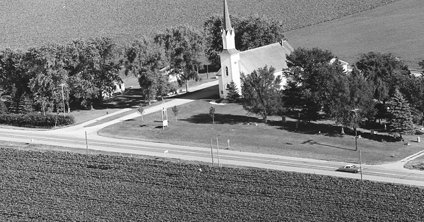 Vintage Aerial photo from 1970 in Goodhue County, MN