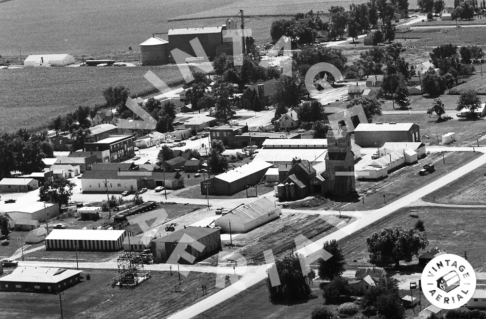 Vintage Aerial Iowa Story County 1975 14MST21