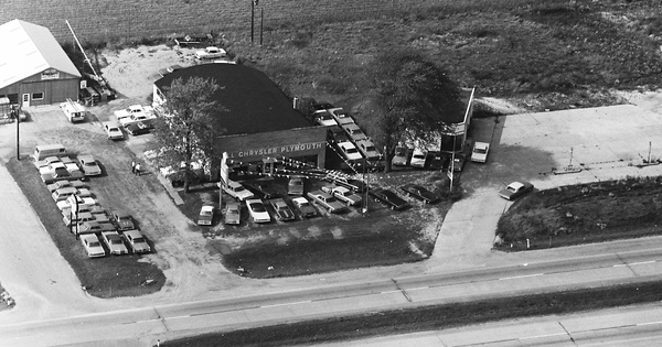 Vintage Aerial photo from 1968 in St. Joseph County, MI
