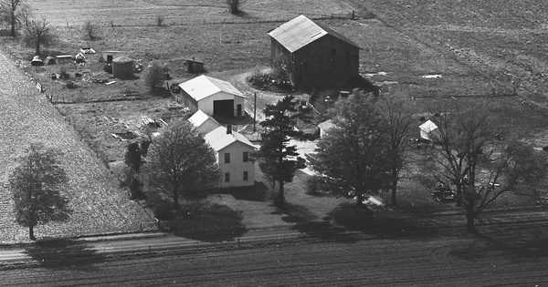 Vintage Aerial photo from 1967 in St. Joseph County, IN