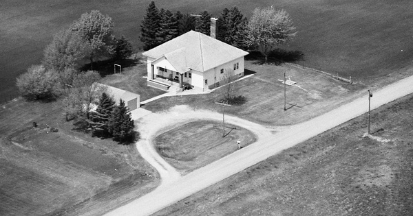 Vintage Aerial photo from 1980 in McLeod County, MN