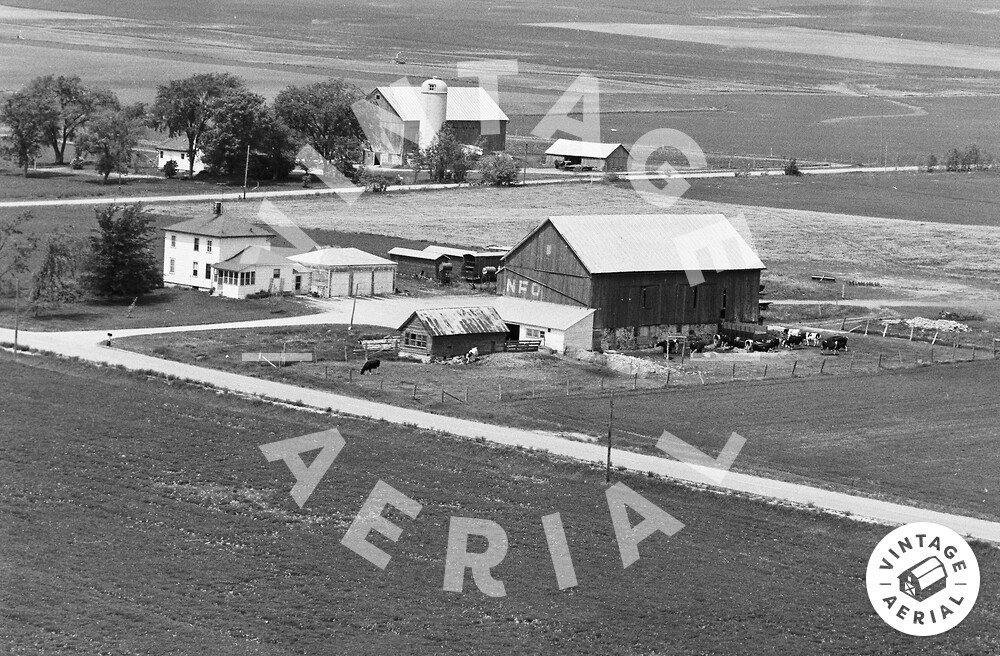 Vintage Aerial Wisconsin Calumet County 1977 20PCA20