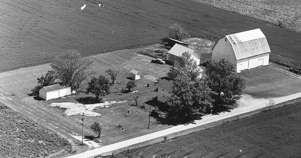 Vintage Aerial photo from 1969 in Seneca County, OH