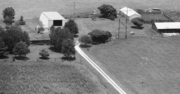 Vintage Aerial photo from 1986 in Beauregard Parish, LA