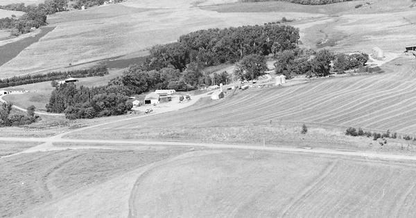 Vintage Aerial photo from 1984 in Dixon County, NE
