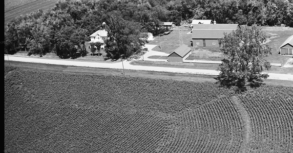 Vintage Aerial photo from 1969 in Moody County, SD