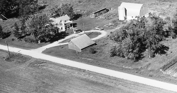 Vintage Aerial photo from 1969 in Steele County, MN