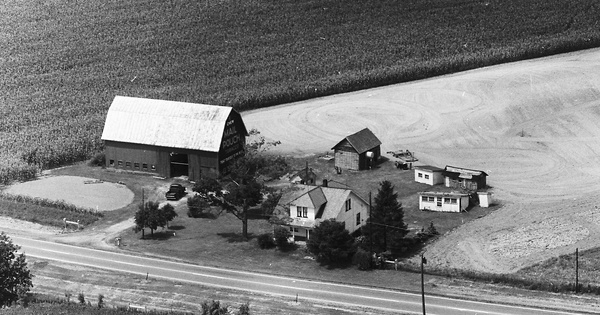 Vintage Aerial photo from 1969 in Huron County, OH
