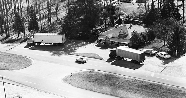 Vintage Aerial photo from 1963 in Pittsylvania County, VA