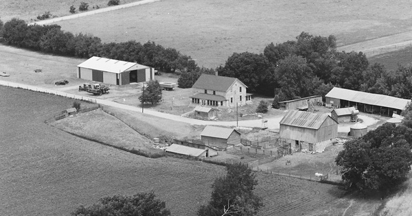 Vintage Aerial photo from 1980 in Morris County, KS