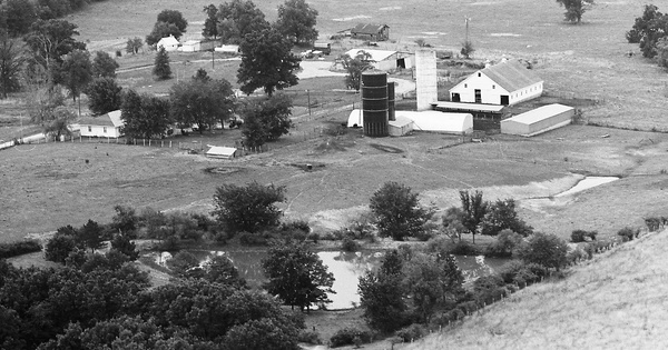 Vintage Aerial photo from 1976 in Knox County, MO