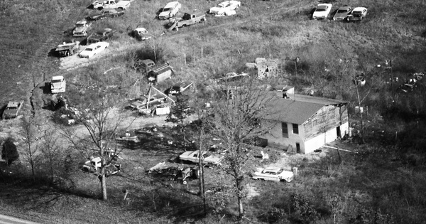 Vintage Aerial photo from 1984 in Ripley County, MO