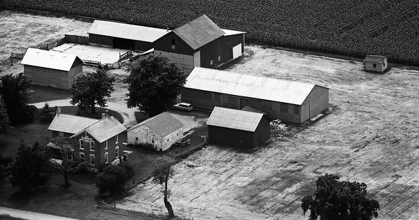 Vintage Aerial photo from 1975 in Will County, IL