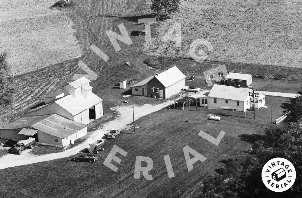 Vintage Aerial Indiana Clark County 1984 60NCLK4