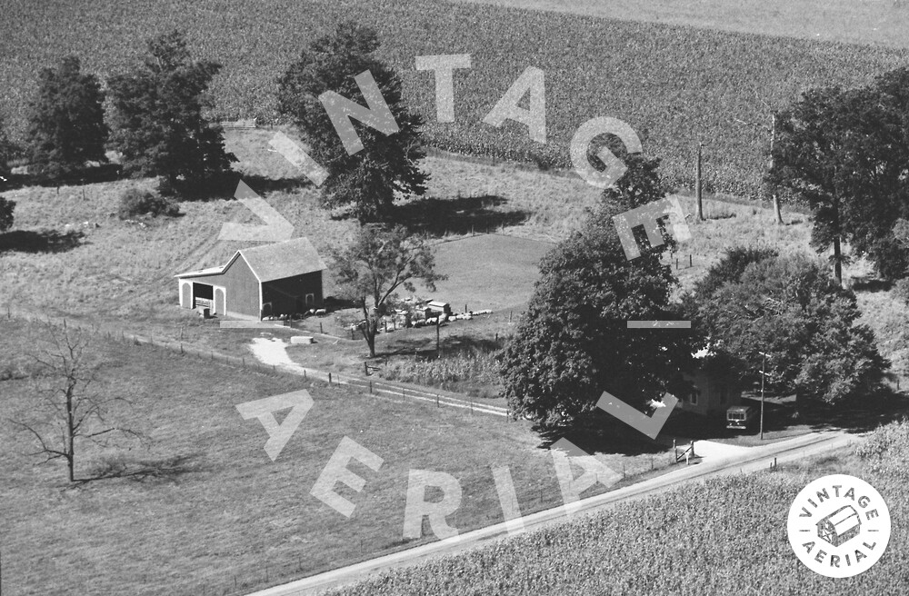 Vintage Aerial Indiana Cass County 1978 23ICA3